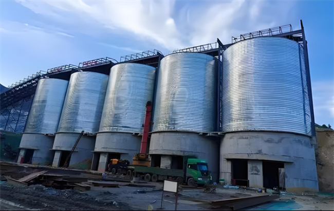 惠州螺旋卷板仓施工现场